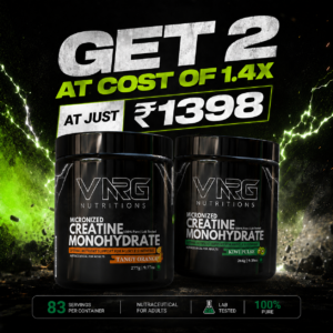 2x Creatine Monohydrate Pack (Tangy Orange + Kiwi Pulse)